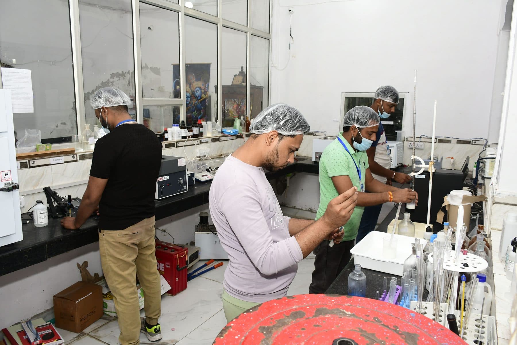 Our laboratory team at work